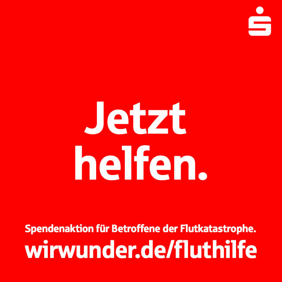 Solidaraktion der rheinland-pfälzischen Sparkassenfamilie: 1 Million Euro für Opfer der Unwetterkatastrophe