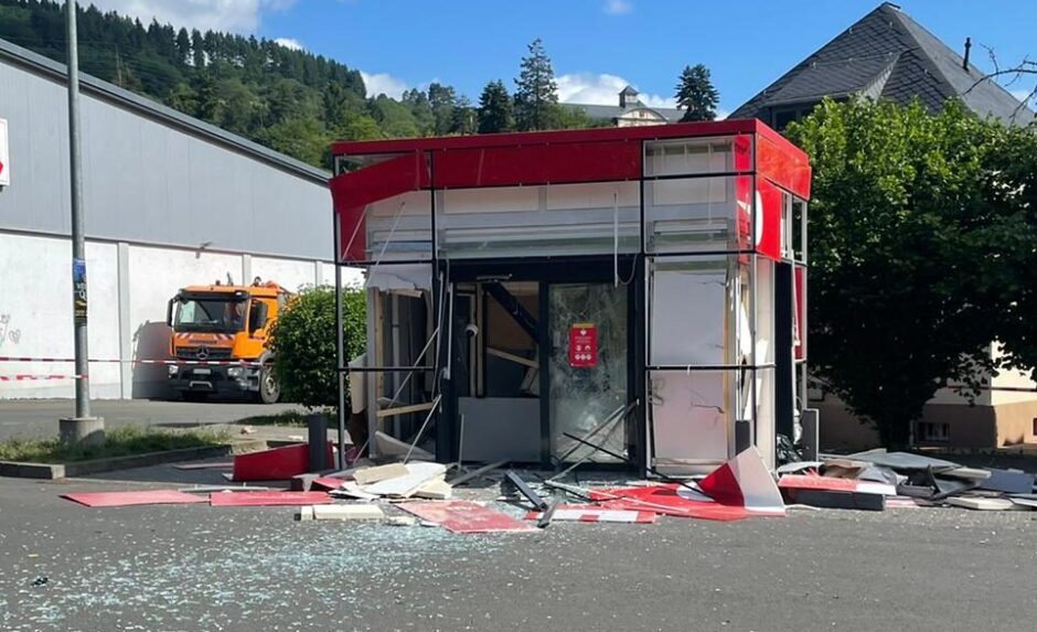 Sprengung der SB-Filiale in Kirn