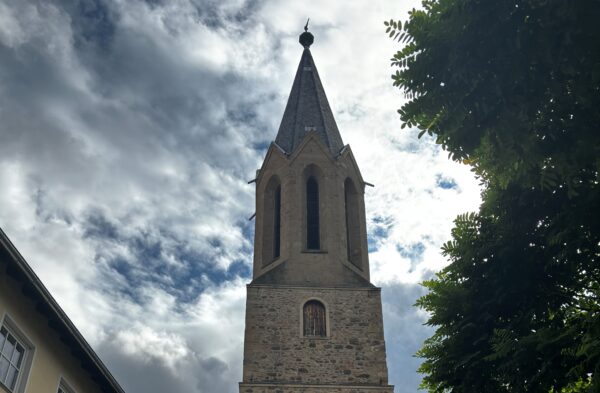 Sanierungsarbeiten am Turm der ehemaligen Wilhelmskirche